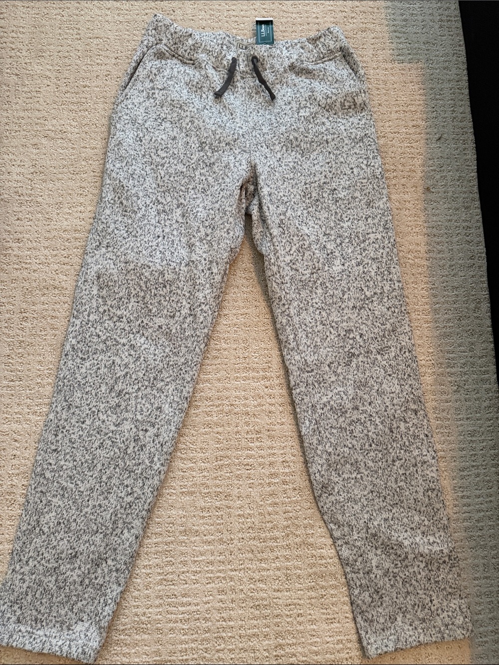 NWT L.L. BEAN Cozy Gray Marled Lounge Pants
